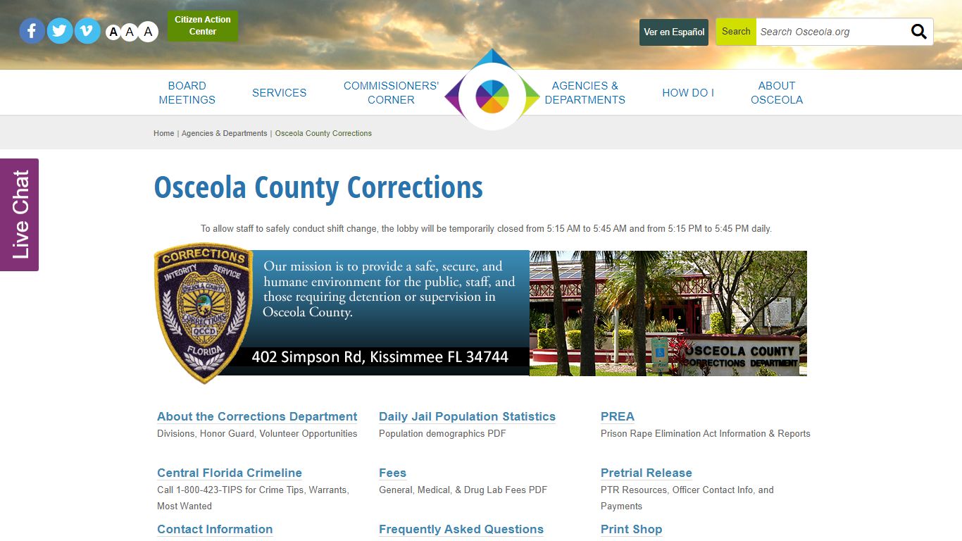 Osceola County Corrections